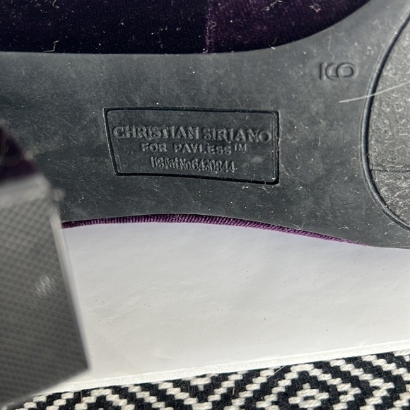 Christian Siriano Purple Velvet Heels - Picture 3 of 4